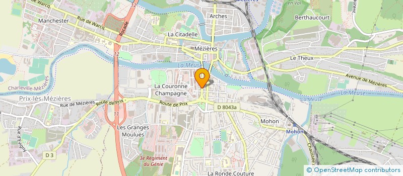 localisation de l'entreprise CECOPART à CHARLEVILLE MEZIERES