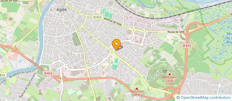 localisation de l'entreprise CECOSUD IMMOBILIER  AGDE