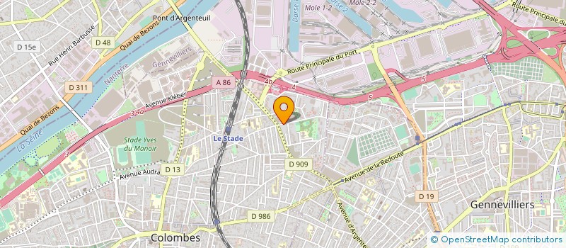localisation de l'entreprise CECOTAM à COLOMBES
