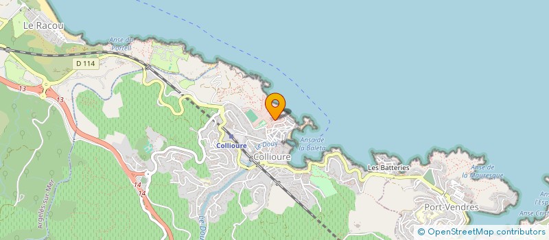 localisation de l'entreprise CECPAS CASINO DE COLLIOURE  COLLIOURE