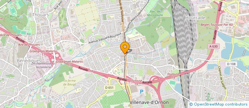 localisation de l'entreprise CECR PLATRERIES ET SECOND OEUVRE à VILLENAVE-D'ORNON