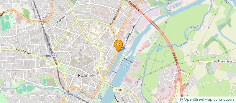 localisation de l'entreprise CECURREL (CERCLE CULTUREL REGIONAL DE RENCONTRE ETUDES ET LOISIRS) GROUPE TRADITIONNEL 'LOUS ESCLOPS'  ROANNE