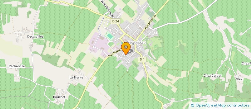 localisation de l'entreprise CECWA  SEGONZAC