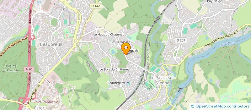 localisation de l'entreprise CECYCHA à LE PALAIS-SUR-VIENNE