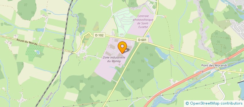 localisation de l'entreprise CED  SAINT-EUSEBE