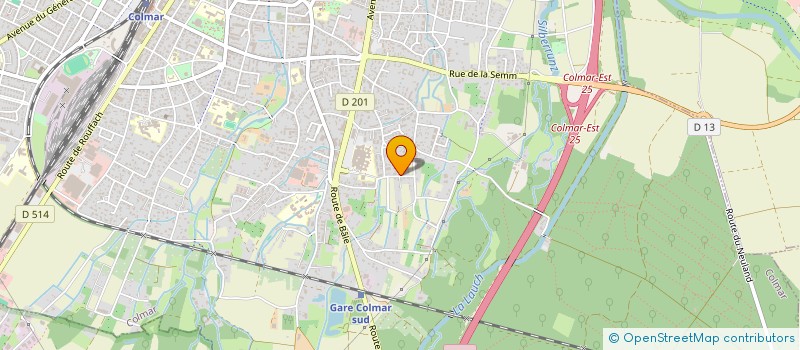 localisation de l'entreprise CED  COLMAR