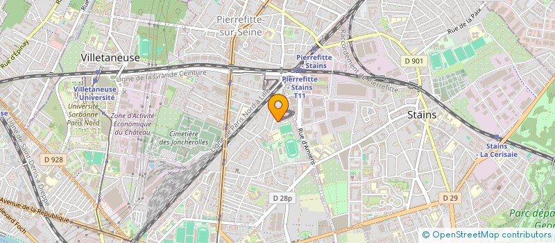 localisation de l'entreprise CED  PIERREFITTE-SUR-SEINE