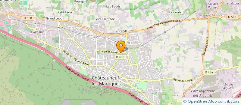 localisation de l'entreprise CED&CHRIS  CHATEAUNEUF-LES-MARTIGUES