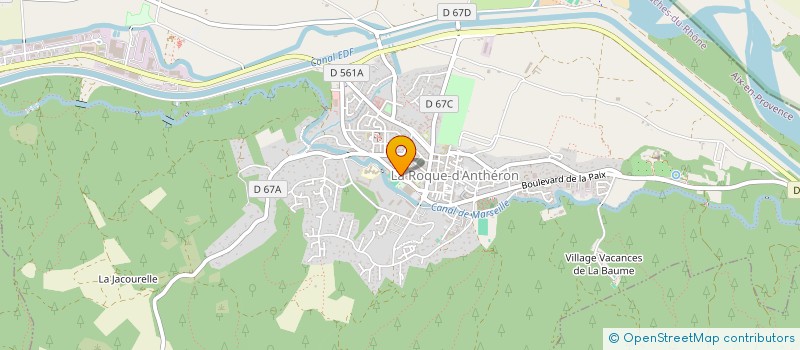 localisation de l'entreprise CED.CURITE  LA ROQUE-D'ANTHERON