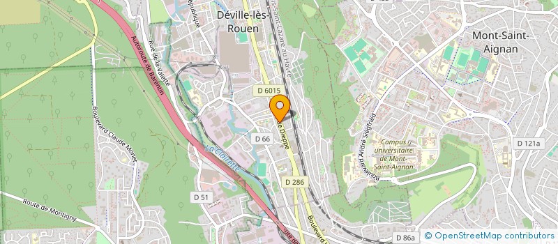 localisation de l'entreprise CED ELEC à DEVILLE-LES-ROUEN