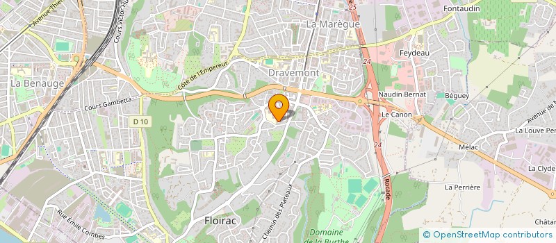 localisation de l'entreprise CED ELEC à FLOIRAC