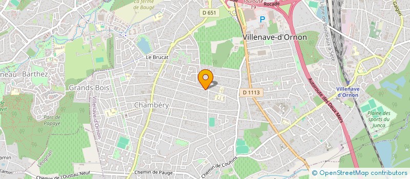 localisation de l'entreprise CED'ELEC33 à VILLENAVE-D'ORNON
