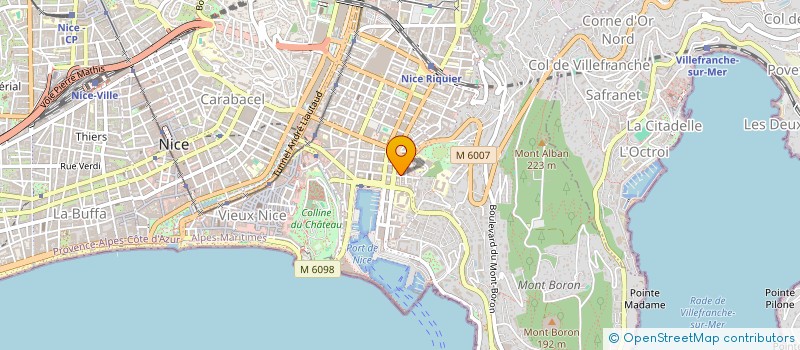 localisation de l'entreprise CED EVOLUTION à NICE