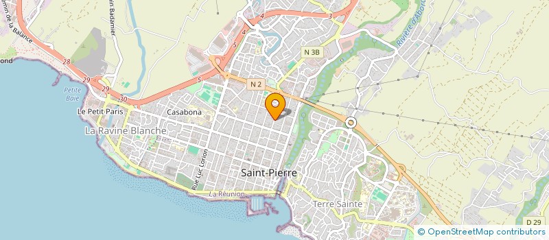 localisation de l'entreprise CED EXPERTISE COMPTABLE à SAINT-PIERRE