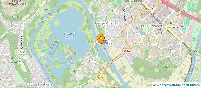 localisation de l'entreprise CED2L à CERGY