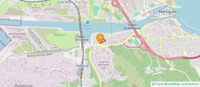 localisation de l'entreprise CEDA SUD INGENIERIE à MARTIGUES