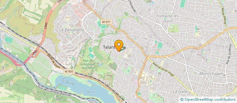 localisation de l'entreprise CEDAC  TALANT