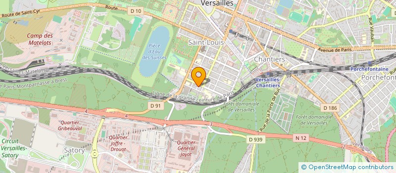 localisation de l'entreprise CEDAJESS à VERSAILLES