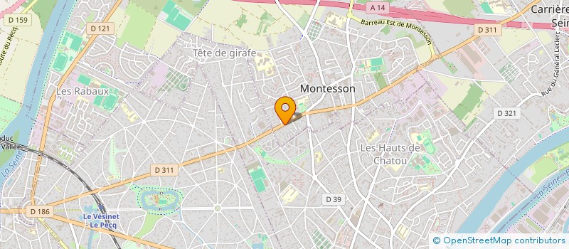 localisation de l'entreprise CEDALAM  MONTESSON