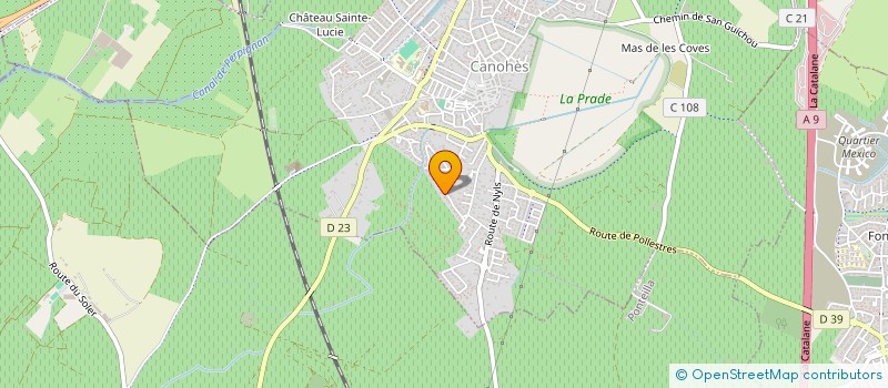 localisation de l'entreprise CEDALEX à CANOHES