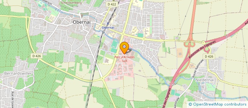 localisation de l'entreprise CEDAM à OBERNAI