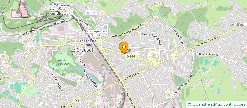 localisation de l'entreprise CEDAM à LE CREUSOT