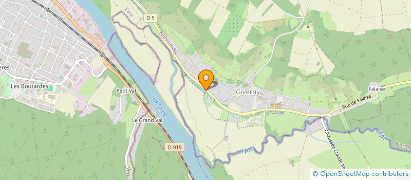 localisation de l'entreprise CEDAM  GIVERNY