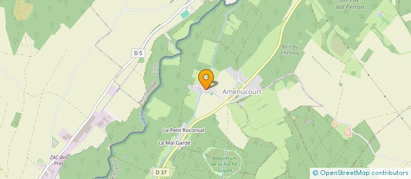 localisation de l'entreprise CEDAM  AMENUCOURT