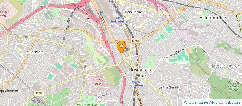localisation de l'entreprise CEDAM AUTO à ROSNY-SOUS-BOIS