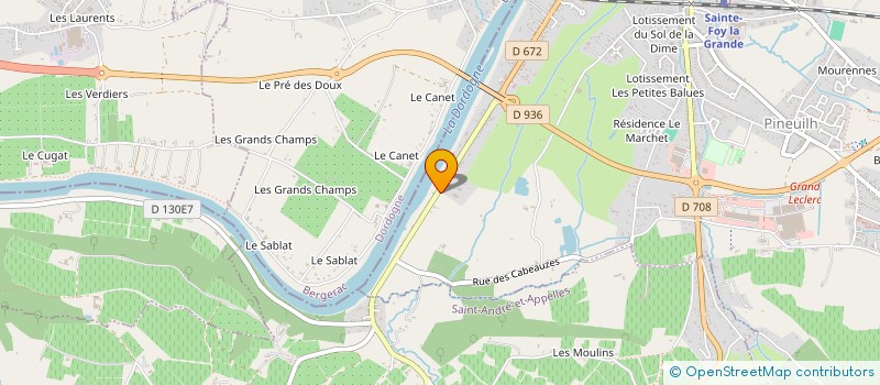 localisation de l'entreprise CEDAR CLINSERV  PINEUILH