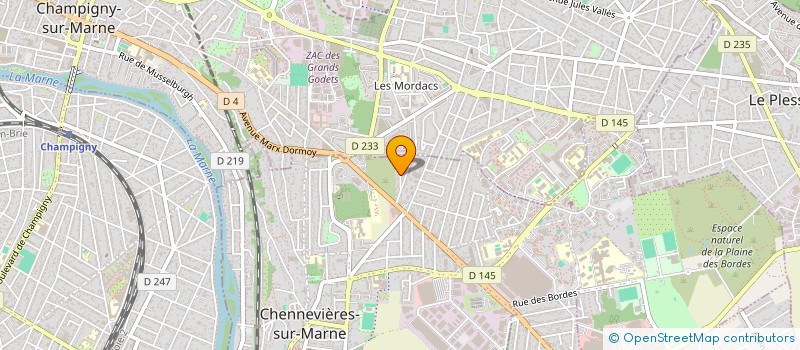 localisation de l'entreprise CEDAR CONSTRUCTION  CHENNEVIERES-SUR-MARNE