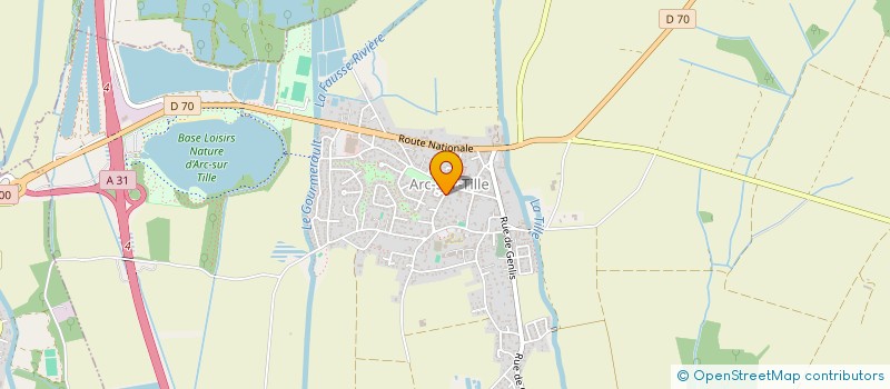 localisation de l'entreprise CEDAUREL  ARC-SUR-TILLE