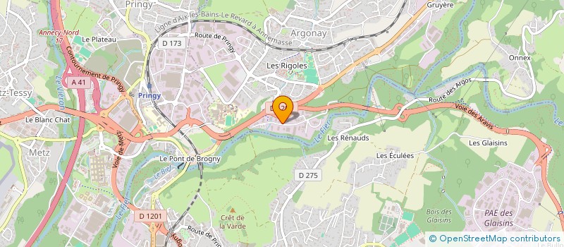 localisation de l'entreprise CEDDE à ARGONAY