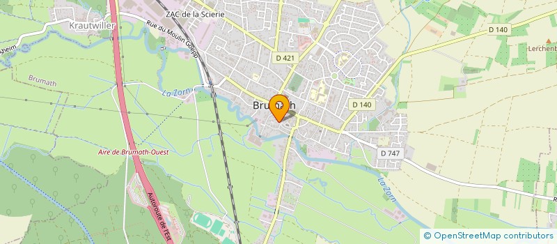 localisation de l'entreprise CEDEA à BRUMATH