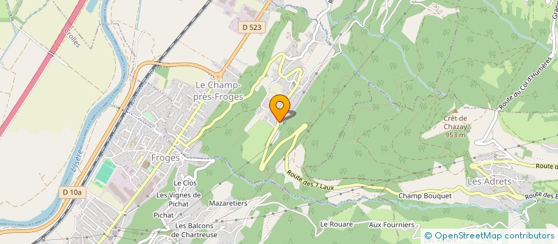 localisation de l'entreprise CEDELAP  LE CHAMP-PRES-FROGES