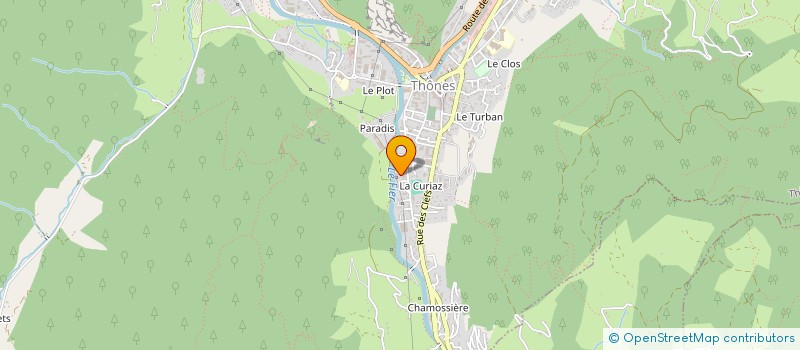 localisation de l'entreprise CEDELEC à THONES