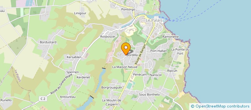 localisation de l'entreprise CEDELER  LE PALAIS