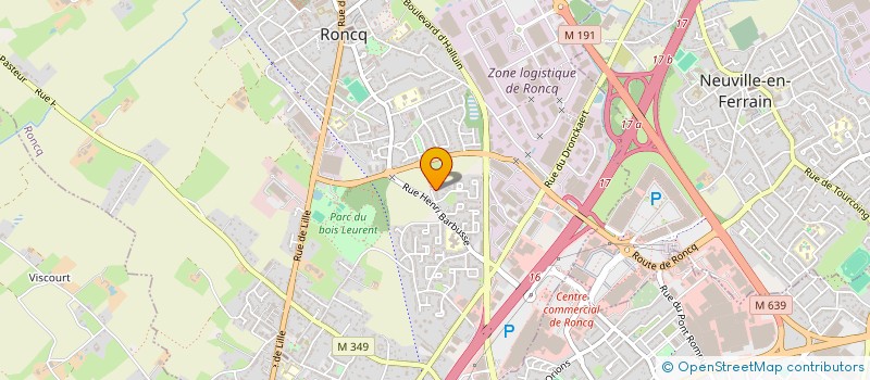 localisation de l'entreprise CEDELEXPRESS à RONCQ