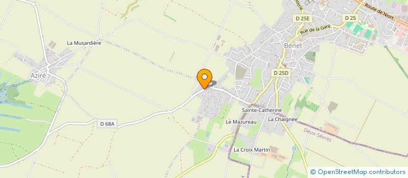 localisation de l'entreprise CEDELO  BENET