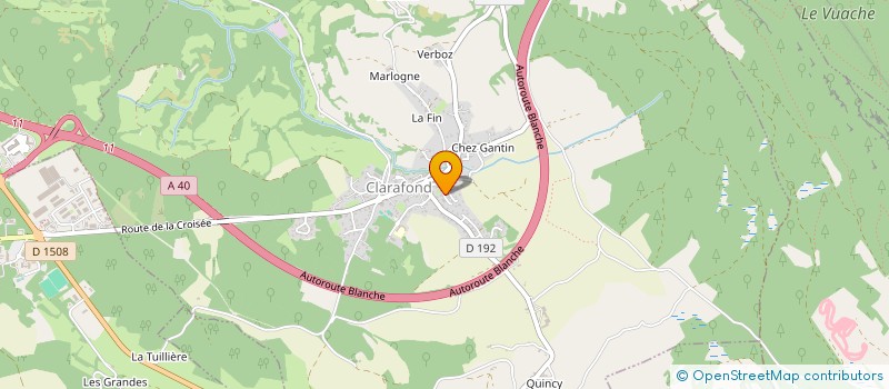 localisation de l'entreprise CEDEME  CLARAFOND-ARCINE