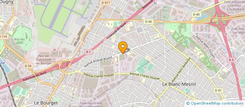 localisation de l'entreprise CEDEO FRANCE à LE BLANC-MESNIL