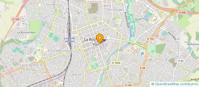 localisation de l'entreprise CEDEP CENTRE ETUDE PROMOTION à LA ROCHE-SUR-YON