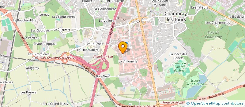 localisation de l'entreprise CEDEPHOT CENTRE DEVELOPPEMENT PHOTO  CHAMBRAY-LES-TOURS