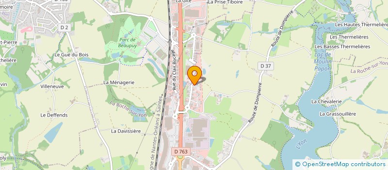 localisation de l'entreprise CEDER PRO à LA ROCHE-SUR-YON