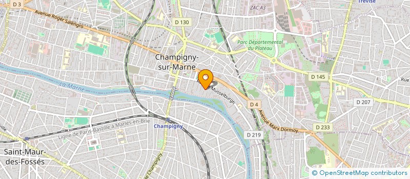 localisation de l'entreprise CEDESTONE à CHAMPIGNY-SUR-MARNE