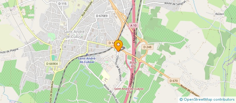 localisation de l'entreprise CEDEZAC à SAINT-ANDRE-DE-CUBZAC