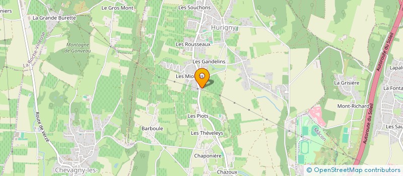 localisation de l'entreprise CEDHEL  HURIGNY