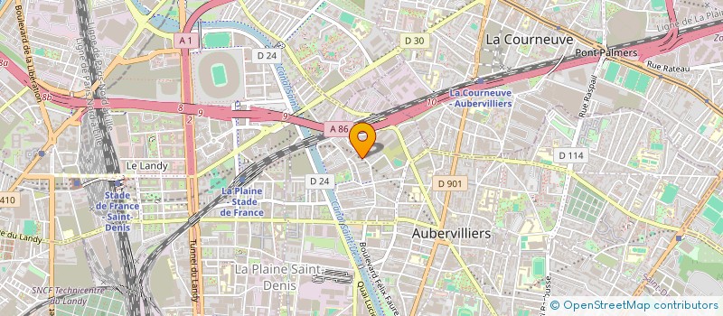 localisation de l'entreprise CEDI INDUSTRIE à AUBERVILLIERS