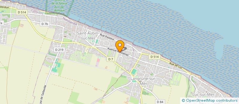 localisation de l'entreprise CEDI NORMANDIE (CABINET EXPERTISE DIAGNOSTIC IMMOBILIER) à SAINT-AUBIN-SUR-MER