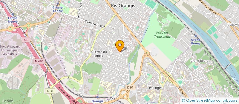 localisation de l'entreprise CEDIAPAC à RIS-ORANGIS